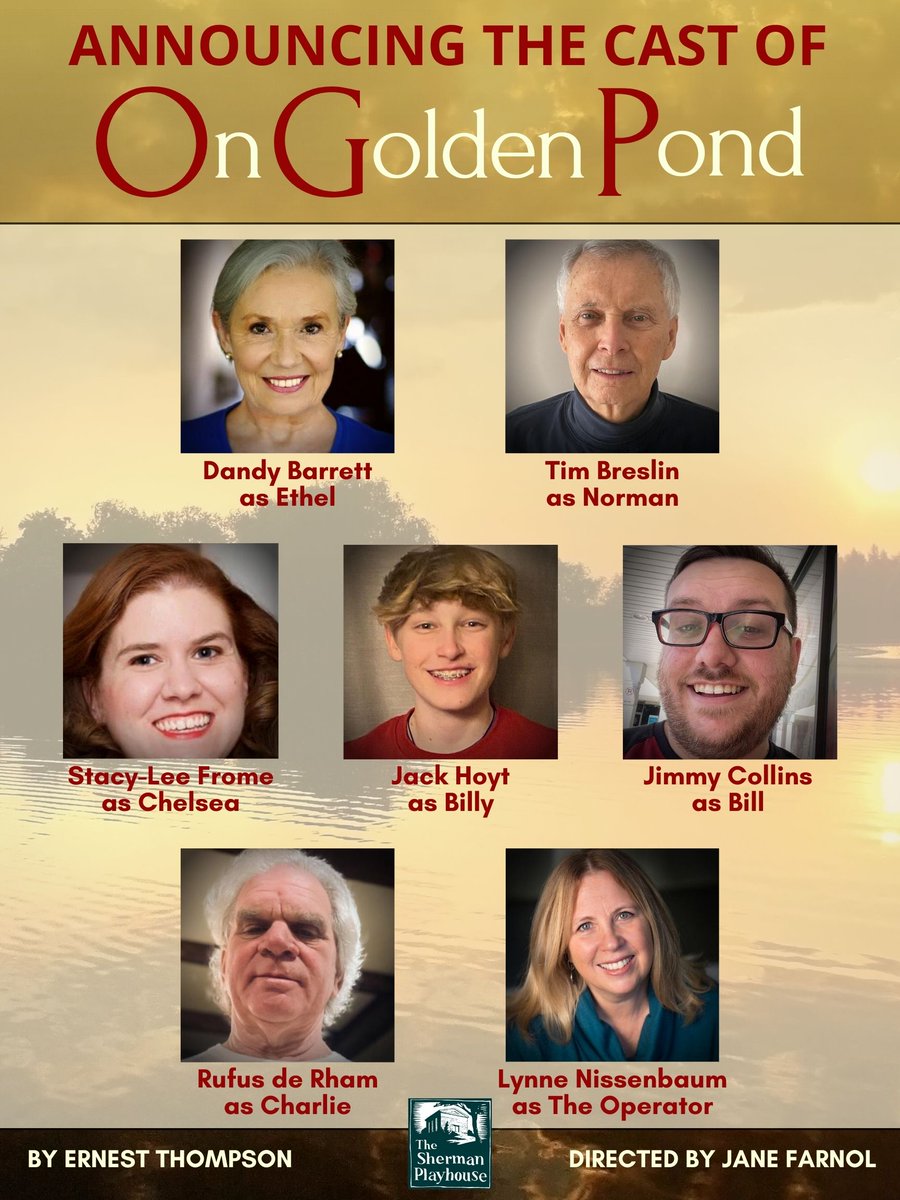 Congratulations to the cast of our first show of the 2023 season. 

ON GOLDEN POND runs April 21-May 13.

Tickets on sale soon.