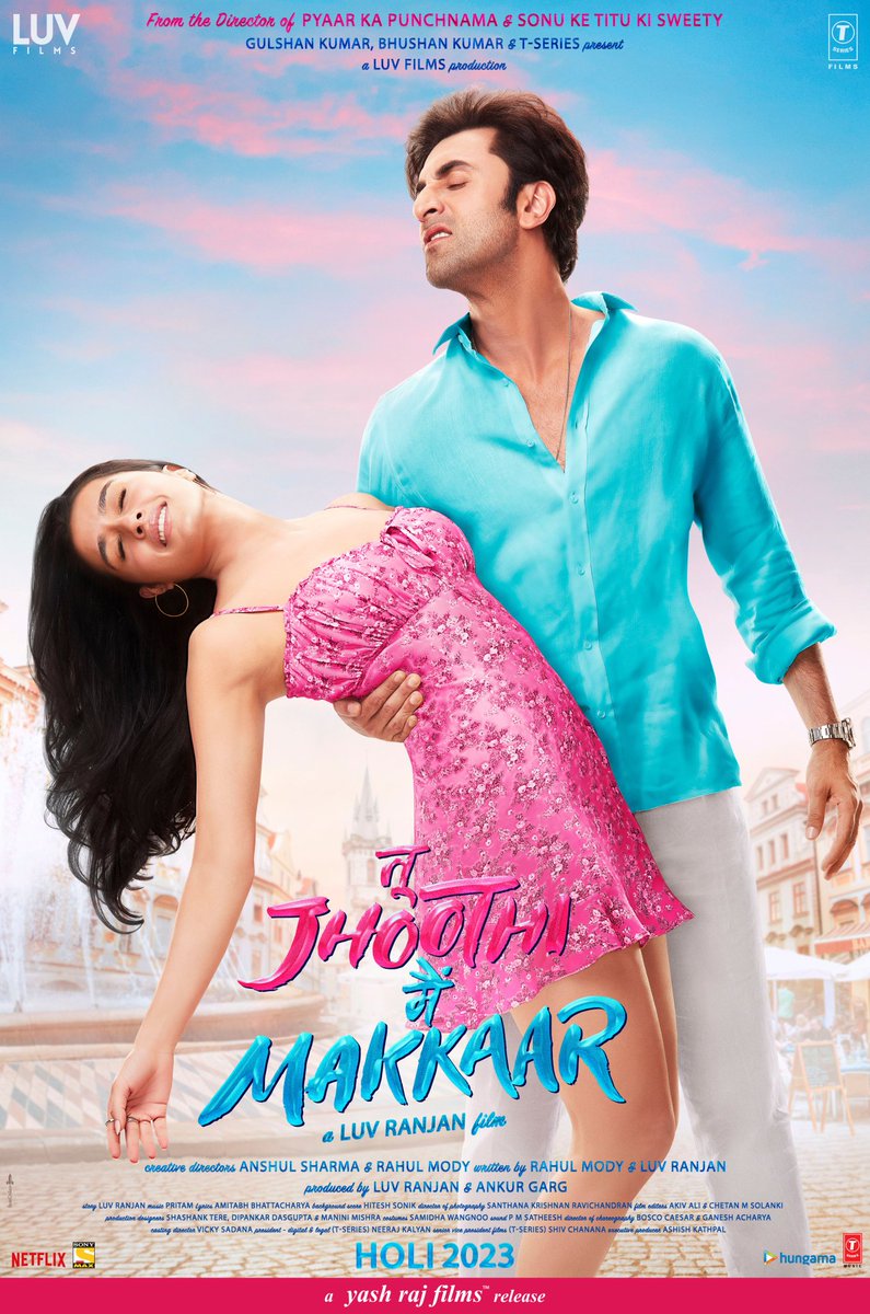 RDBalaji's tweet photo. #TuJhoothiMainMakkaar - Tickets On Sale Now!!! Releasing on Wednesday 08 March, 2023. #Holi2023
Worldwide Distributor: YRF
#RanbirKapoor @ShraddhaKapoor
@LuvFilms @yrf #YRFWorldwide https://t.co/PtzOvymzTh