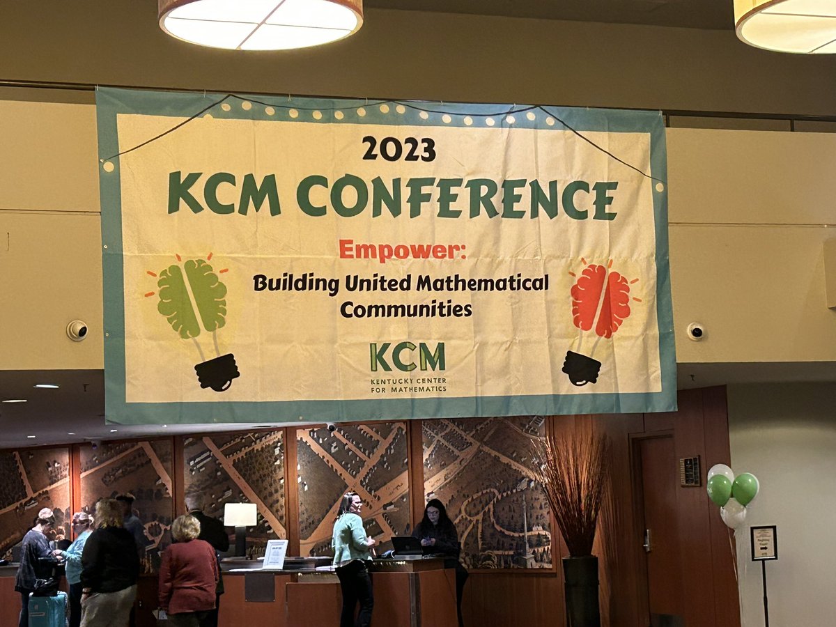 drbrownmath's tweet photo. Ready for math with my math people @KyCenterforMath #kcmempower2023 https://t.co/0vAudqaabc