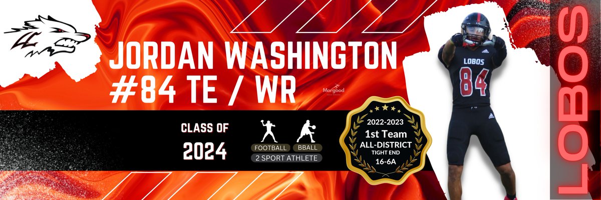 Check Jordan Washington out. In the top 25 of the Vype 100. 1st Team All District last season. Dual sport athlete 🏈🏀. Has the height and size. 6'5 206lbs. Several offers early on. A force to be reckoned with in 2024.