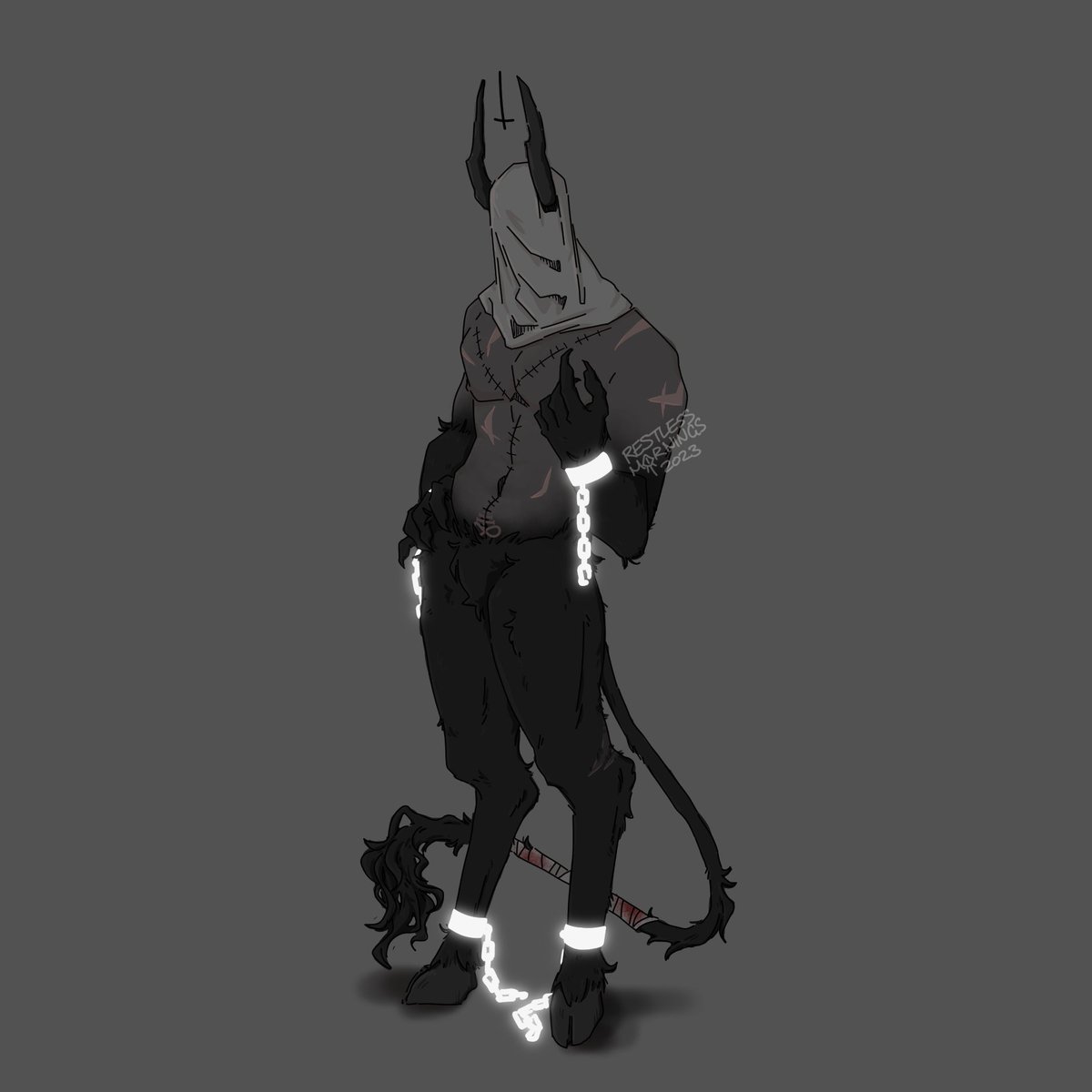 RestlessMornin's tweet photo. When he broke free of being captured by angels/heavenly beings VS after slaughtering said beings and more (takes their jewelry as token to wear or takes them n have them made into of smth more of what he'd wear) https://t.co/eHlxkXBZBX
