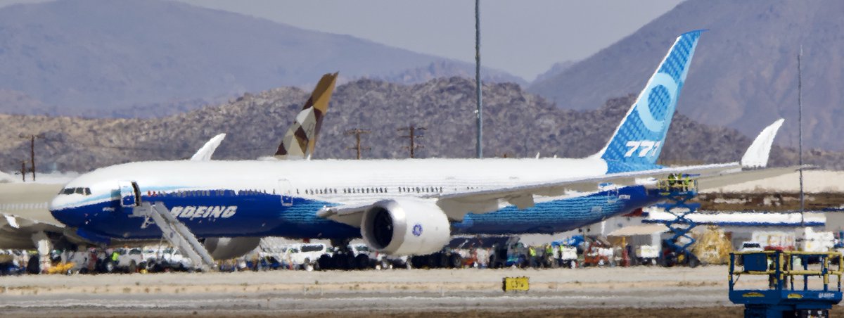 ShorealoneFilms's tweet image. Caught the ⁦@Boeing⁩ prototype 777-9, N779XW, at #VCV today. 03-05-23