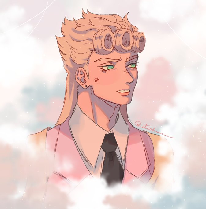 cotton candy giorno because I missed his extremely stupid hair and pink outfits 