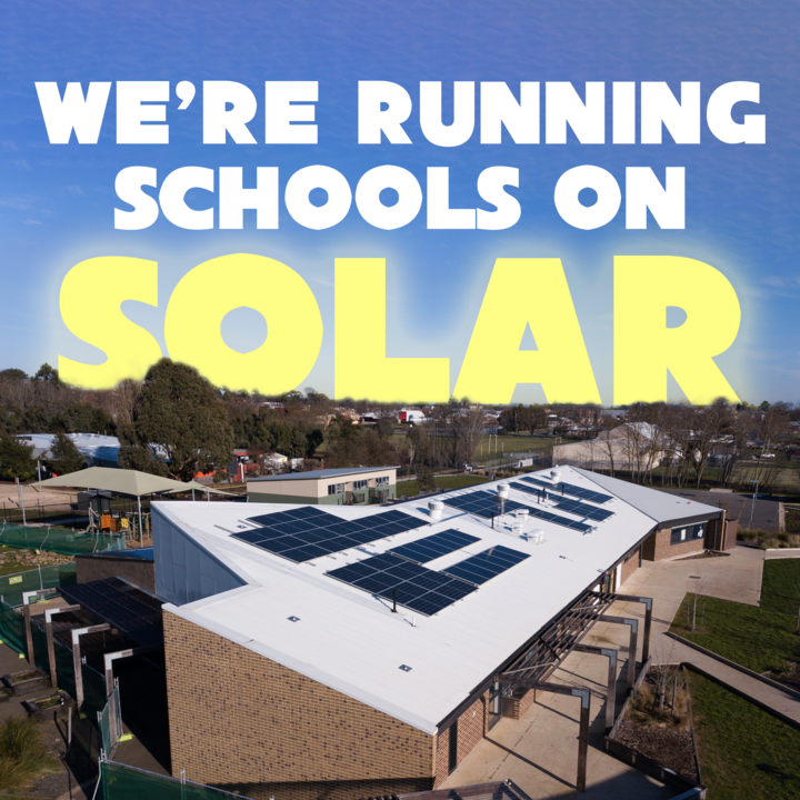 DanielAndrewsMP's tweet photo. We're installing solar at schools to drive down bills and emissions.

And by 2025, every government service will be powered by renewable energy. https://t.co/SbUWDCce9s