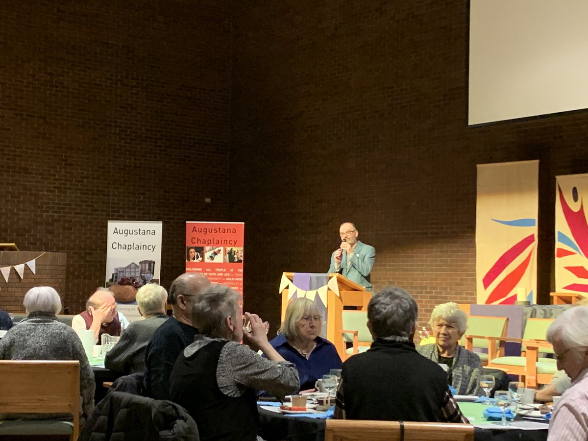 abtbishoplarry's tweet photo. Thankful for the ministry of Campus Chaplaincy throughout our Synod…and today for Chaplaincy at the UofA-Augustana Campus, Camrose…Chaplain Craig Wentland, Sara Smith and Student Chaplains…you ROCK. Tonight’s What’s Cookin fundraiser was outstanding! #abtsynod #myelcic https://t.co/L2BaQnKW6E
