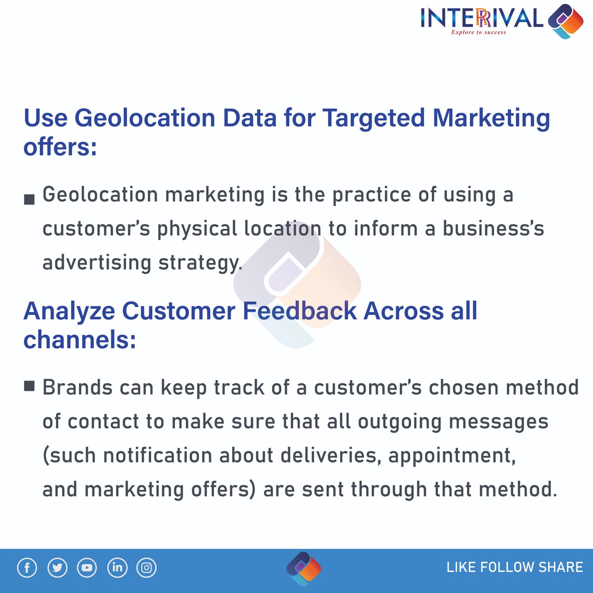 InterrivalTech's tweet image. Data personalization
...
Interrival Technology

Visit for more info: interrivaltechnology.com

Follow: @interrival_tech
Facebook - Interrival T
Twitter - InterrivalTech
Youtube - interrival_tech

#datapersonalization #dataconcept