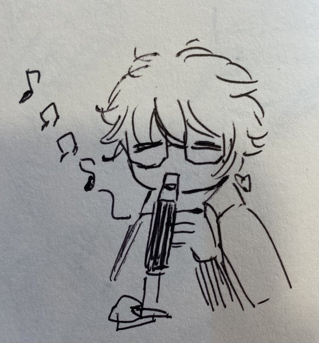 手帳開いたら出てきた落書き 
