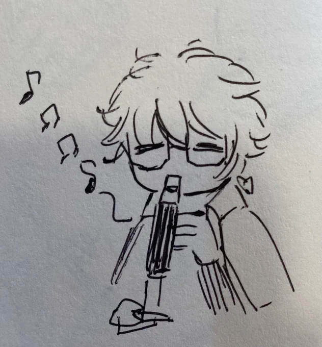 手帳開いたら出てきた落書き 