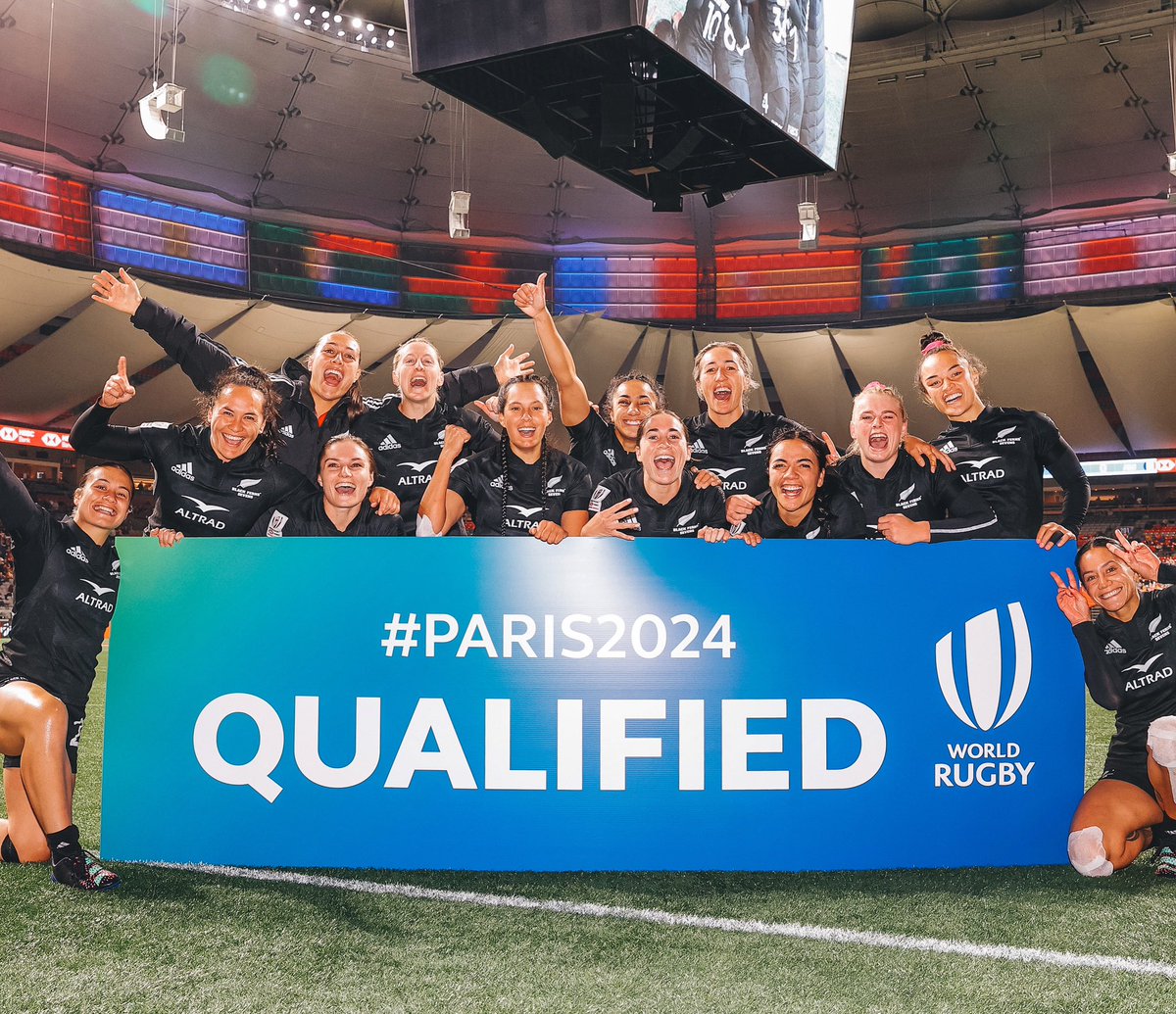 4 tournament wins in a row AND  qualified to defend their gold medal at #Paris2024! 

#BlackFerns7s | #Canada7s