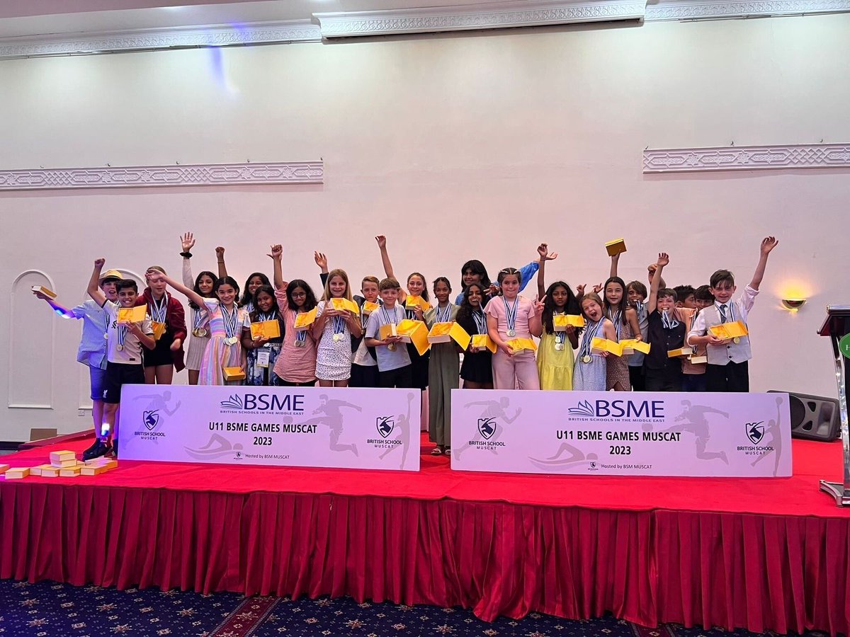 VHPrimary's tweet photo. It has been a wonderful week at the BSME Games, with an impressive win for VHPS. Athletics 1st, Netball 1st, Swimming 1st, Football boys 2nd, Football girls 2nd, Basketball 5th.
#bsmegames #vhpssports #vhps #vhpscommunity #schoolstories #dubaischools #bso #bsme #khda @BSMEorg https://t.co/EgBiNsNYq1