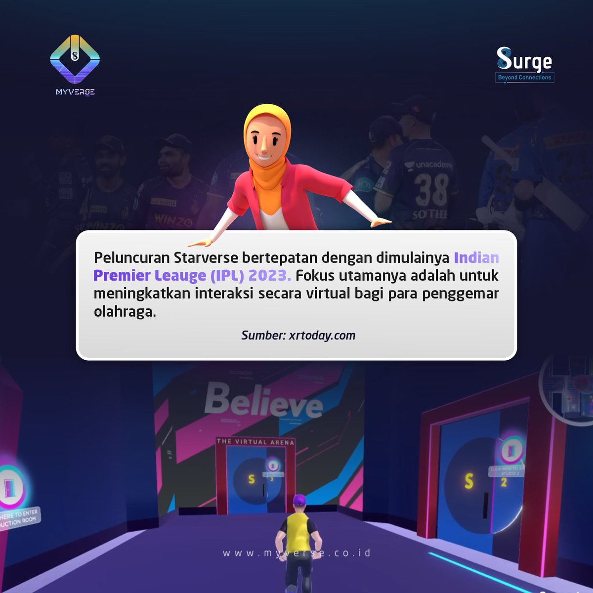 myverse_id's tweet photo. Ini dia bukti bahwa Meteverse akan terus berkembang!🙌

Sebuah experience baru tanpa batas yang dapat kita rasakan seperti platform Metaverse yang satu ini nih~

Penasaran? Baca infonya lebih lanjut di sini ya😊🙌 https://t.co/Ab94fRBbA5