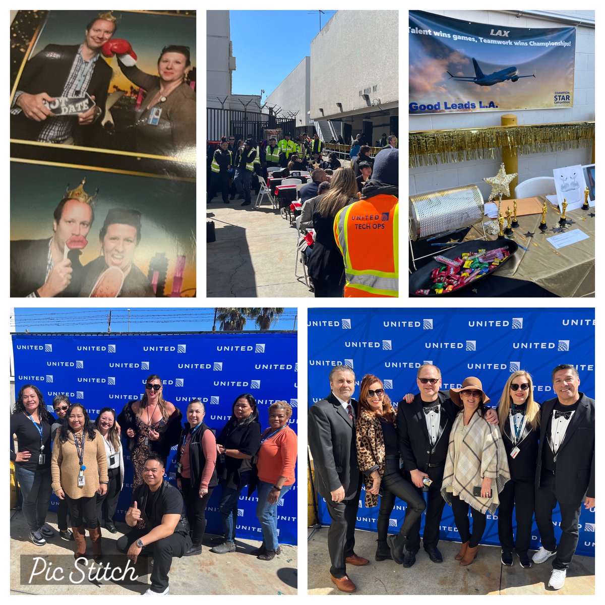 When we Start The Airline Right, our customers, co-workers and business partners all win 🏆🥇🙌🏻

Team LAX 🌃✈️

Photo booth and dance floor are STARkeepers! 🎉🪩

#UATeamLAX #WeAreUnited
<a href="/mcgrath_jonna/">Jonna McGrath</a> <a href="/MikeHannaUAL/">Mike Hanna</a> <a href="/billwatts_11/">Bill Watts</a>