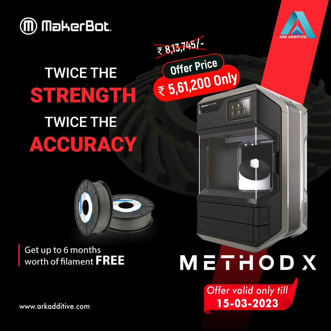 AdditiveArk's tweet photo. Whether you're working on a complex design, a prototype, or a one-of-a-kind creation, the Method X has got you covered.
Click the link to buy printers - https://t.co/PgdT7elRzQ
#arkadditive #makerbot #MethodX #3dprinter #3dprinteroffer #3dprintersale #3dprinteroffer #offer https://t.co/h6zYuzygLT
