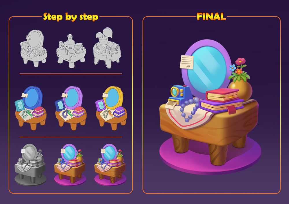 simmay_4rt's tweet image. Casual game asset #mobilegame #isometric #playrix #cute