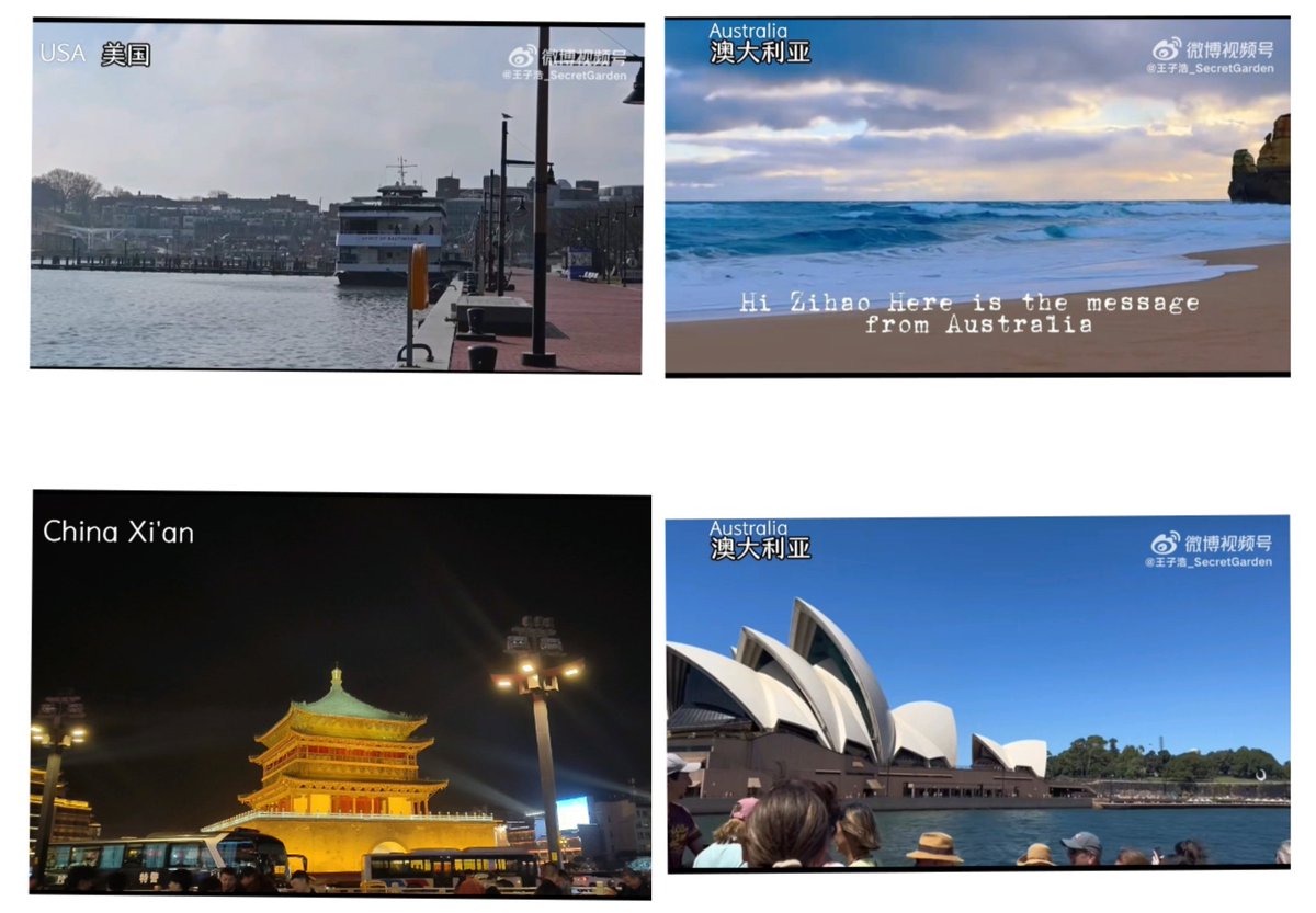 Laaayikiyo's tweet photo. Nearly one hundred Zihao fans from 🇨🇳🇦🇺🇺🇸 around the world took videos of beautiful scenery and birthday greetings.❣️ All the videos lasted for 16 minutes.👍🏻
(இωஇ)💞I love you guys so much!
#BOYSPLANET #보이즈플래닛
#WANGZIHAO #왕즈하오 https://t.co/3gDcg723lX