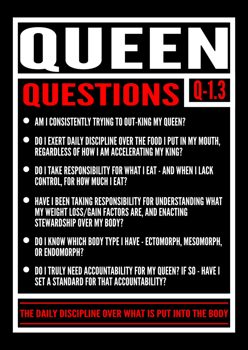 F3Smokies's tweet photo. This week's F3 Q Source: Q1.3 The Queen
The Daily Discipline Over What Is Put Into The Body 🍲
The Queen podcast 🎙️https://t.co/7fgKbvyaKM
Get the freshest scoop on all things QSource here ➡️ https://t.co/Ixkvcu62zC
#f3 #f3qsource #f3smokies #f3nation https://t.co/OLBmz9QqVh
