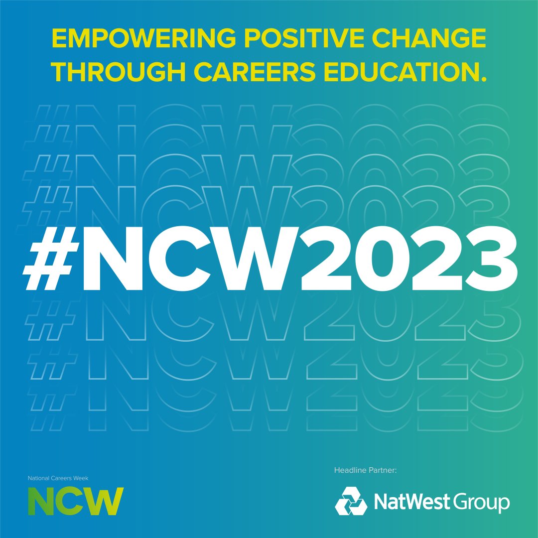 We're pleased to be supporting National Careers Week 2023! #NCW2023 #careers #future #planningahead #national # careerseducation #gatsbybenchmarks #ieag
