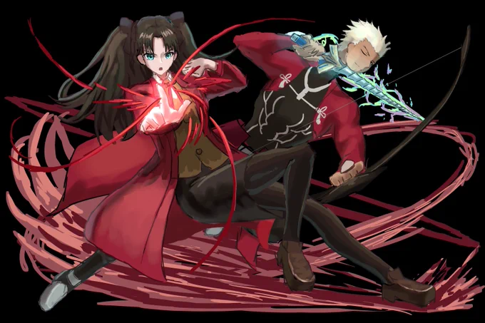 fateコラボ 遠坂凛&アーチャー(妄想) 