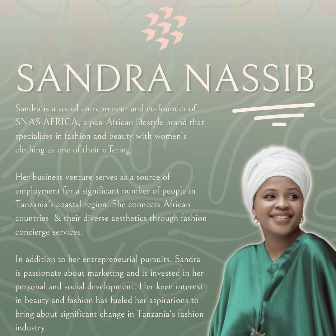 🪡🌼 @Sandranassib - owner of #SNASAfrica
#PZGPR
#fashiondesigners #tanzaniadesigners #fashionandtextile
#womenempowerment