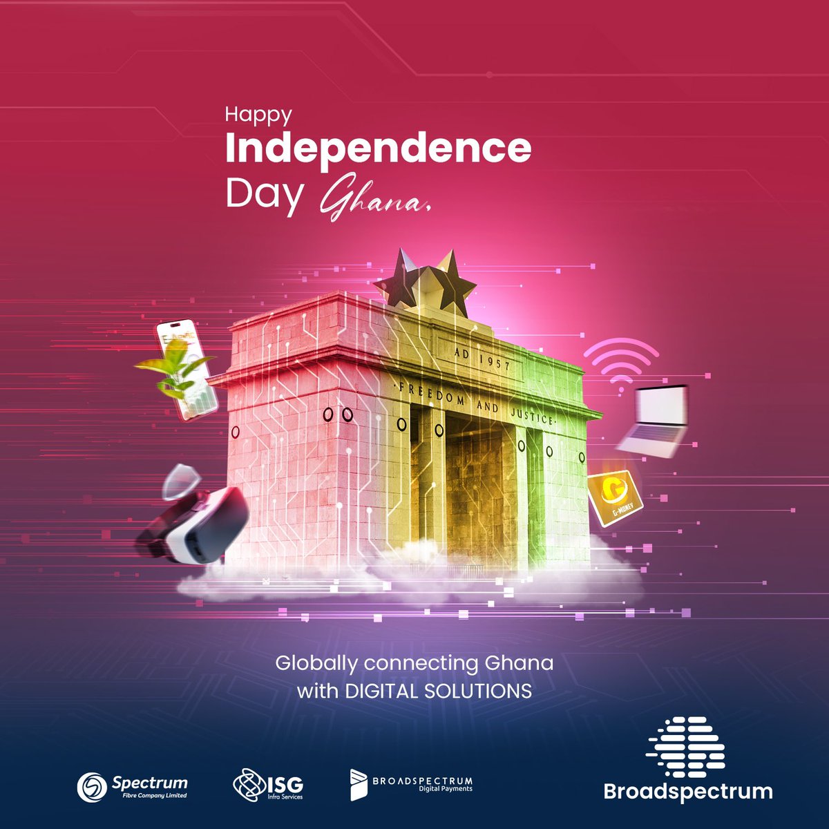 Happy Independence Day Ghana!

Today, we celebrate our 66th year of independence &amp; the rich culture, heritage, and achievements of our great nation. May this day inspire us all to strive for unity, progress, and prosperity for Ghana &amp; her people.

#Ghana <a href="/66/">seah</a> ! 🇬🇭#IndependenceDay