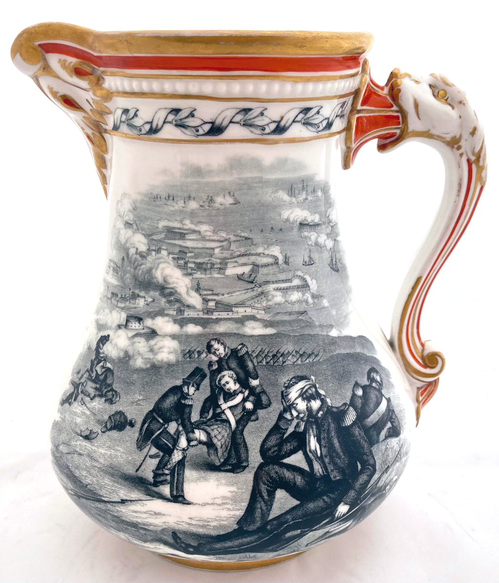 A Victorian Royal Patriotic Fund jug to raise funds for the families of soldiers killed in the Crimean War, circa 1855. #antiques #CrimeanWar