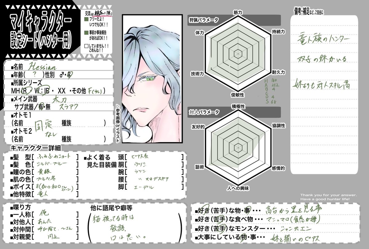 mhr_Luca's tweet photo. メインで動いている双子の情報更新しました。 https://t.co/GZ6m9yhhVJ