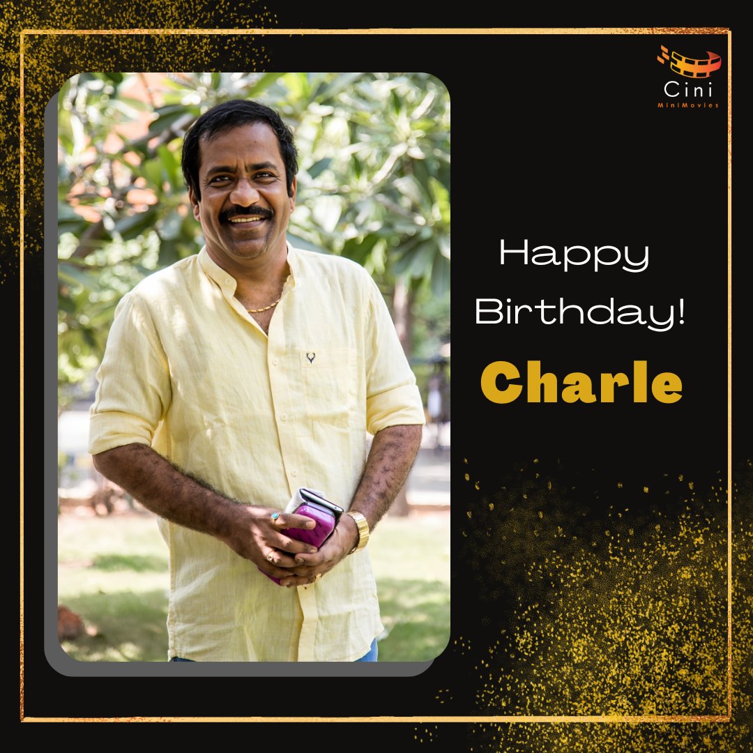 CiniMiniMovies's tweet photo. Wishing the Actor &amp; Comedian #Charle, the happiest birthday filled with Good Health, Love &amp; Happiness 😇♥️
.
.
.
.
.
.
#HBDCharle #HappyBirthdayCharle https://t.co/XNobOg1dzY