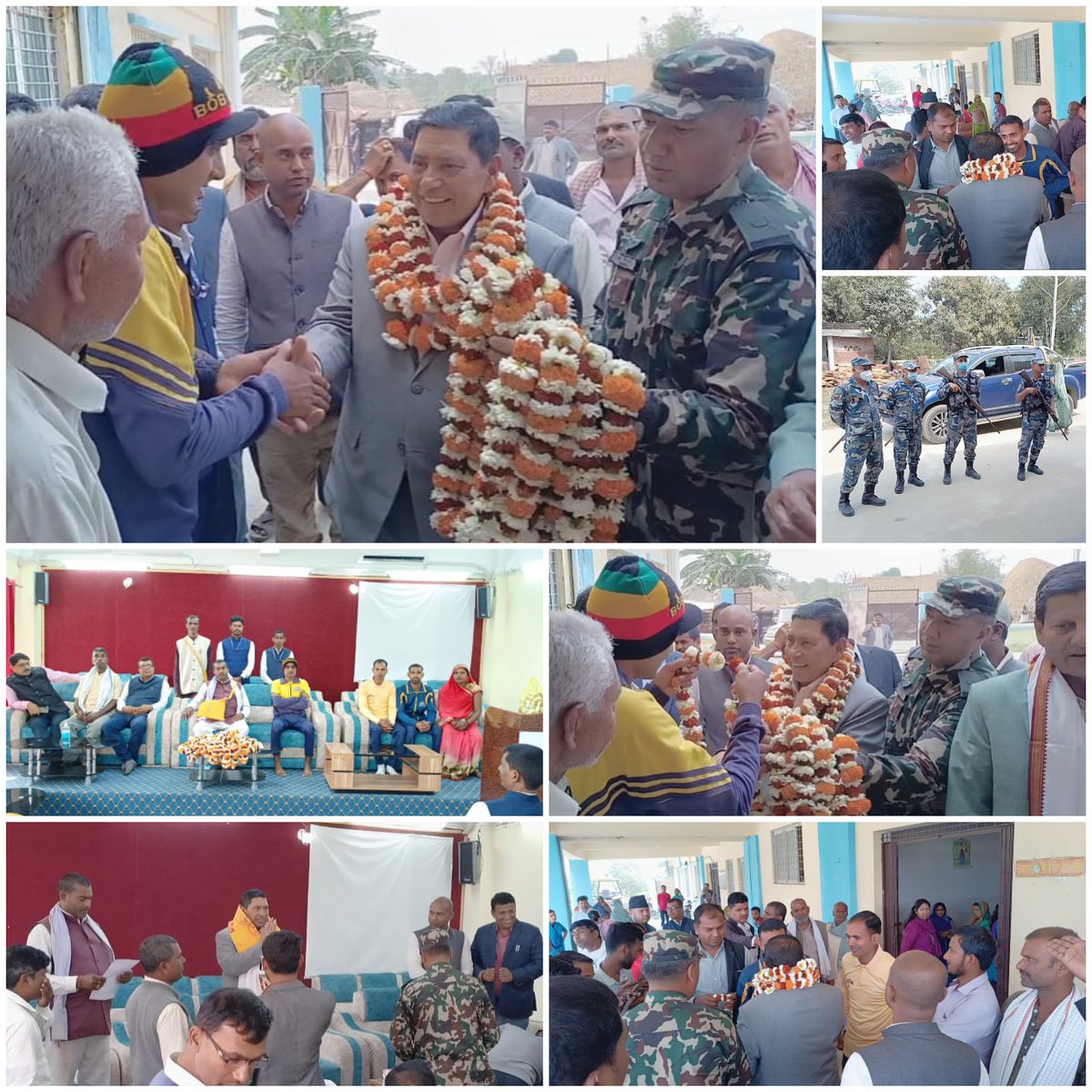 instructor_v's tweet photo. नेपाल के भौतिक तथा पूर्वाधार एवं उप प्रधानमंत्री आदरणीय नारायण काजी श्रेष्ठ जी से मेयर निवास (औरही) में शिष्टाचार भेंट हुई। https://t.co/V5WeOtRAFe