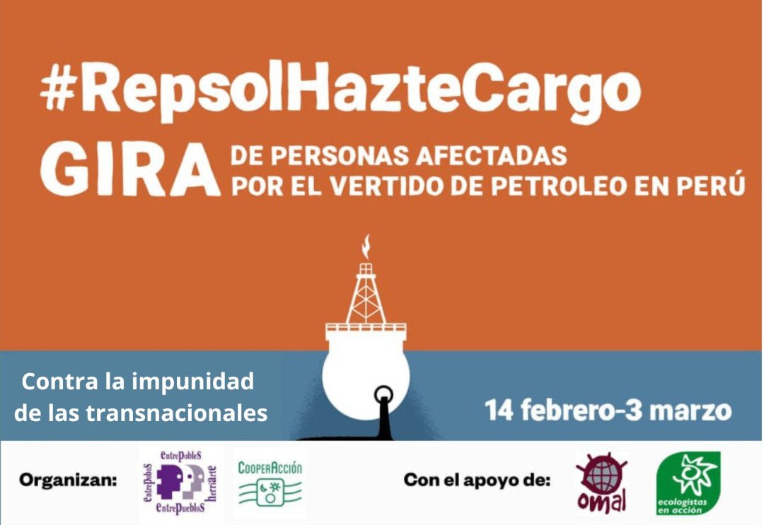 🔴 Ha finalizado la gira #RepsolHazteCargo con pescadores afectados por el vertido de Repsol en Perú.

Uno de los objetivos: incidir en el Estado español para responsabilizar a la petrolera. Y para eso fuimos al Ministerio de Industria y Comercio, ¿con qué resultado?

Abrimos 🧵