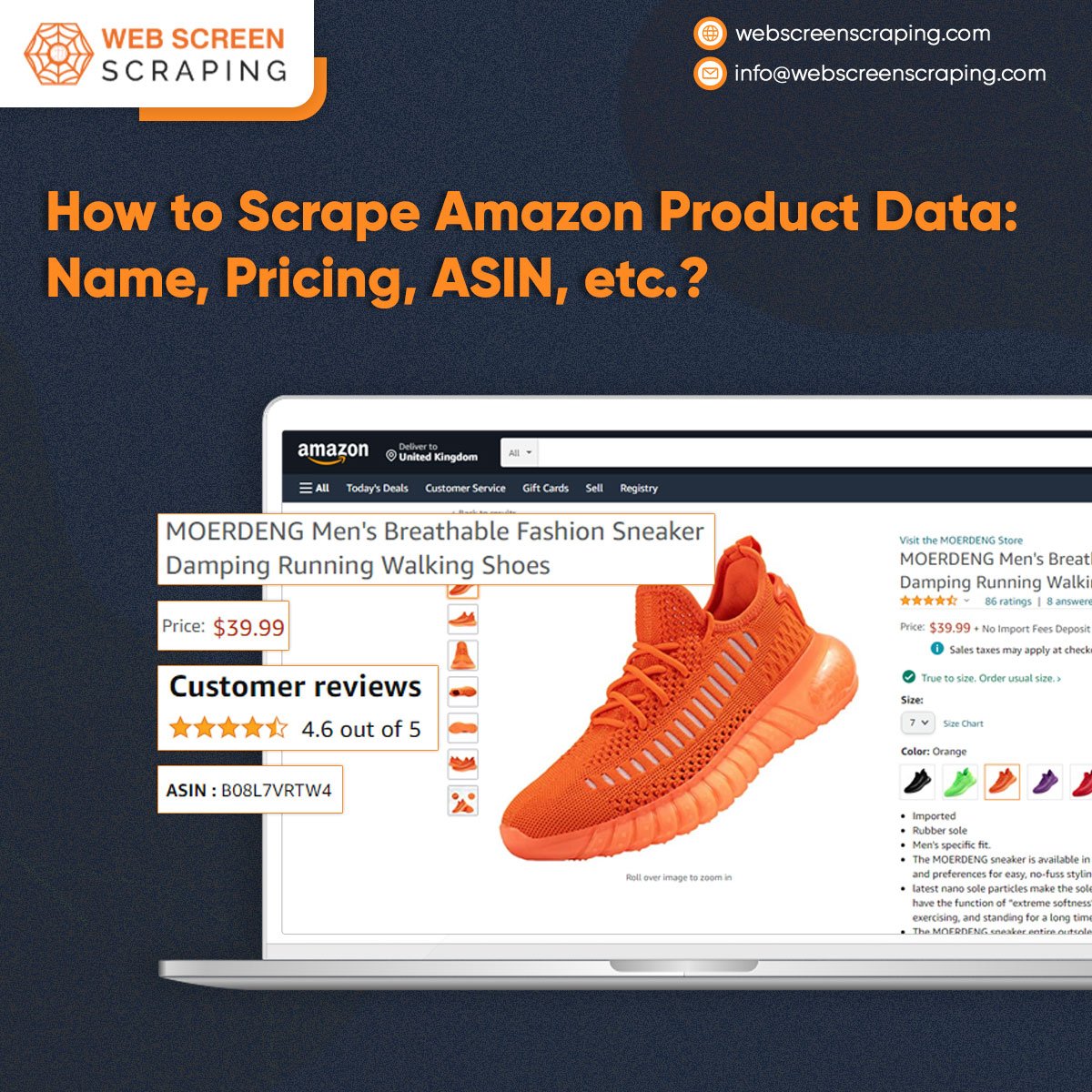 webscreenscrap's tweet image. This blog telling to you How to Scrape Product Data from Amazon Website. We Offer Amazon product details Scraping like Name, Price, ASIN, Rank, Ratings, Reviews, and more by #AmazonScraper.
webscreenscraping.com/how-to-scrape-…
#AmazonWebScraping #AmazonPricingScraping #WebScreenScraping