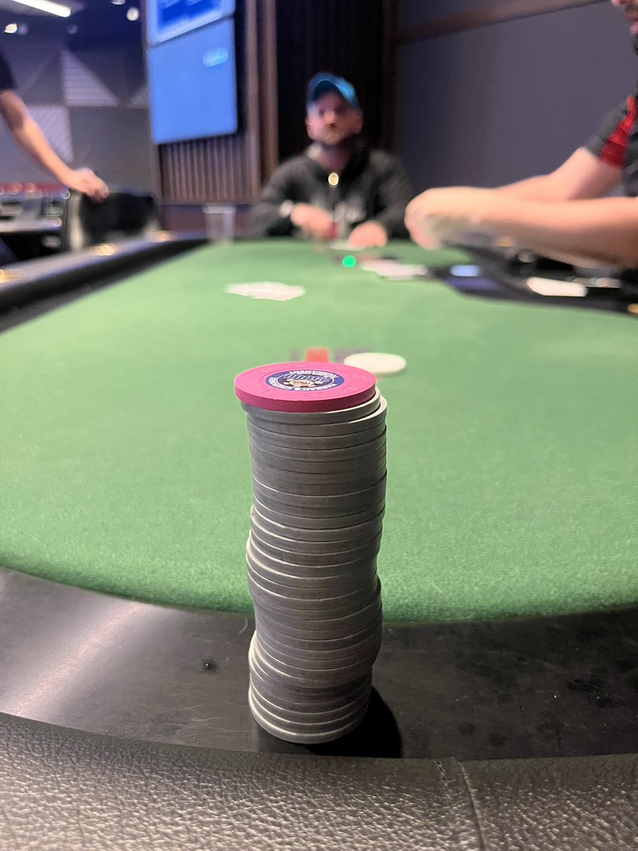 A tournament win! 🙌🏼❤️ After 4th place was taken we chopped the final 3. It’s lucky szn 🍀‼️ #poker #tournament #neverfold