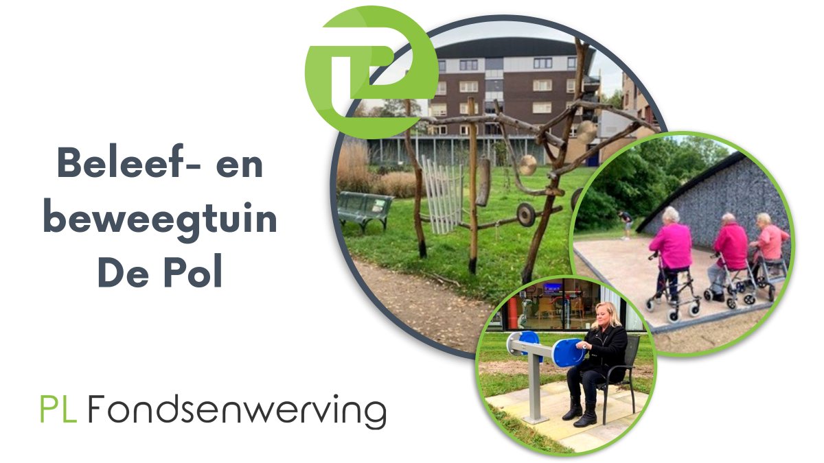 PLFondsenwrv's tweet image. Woonzorgcentrum #DePol in #Nijkerk heeft haar tuin uitgebreid met beleef- en beweegapparaten om bewegen aan te moedigen. De #beleeftuin, waar men  fijn kan bewegen en ontspannen, is ingericht mbv #fondsenwerving. @Beweging30  lnkd.in/euSDyE5j