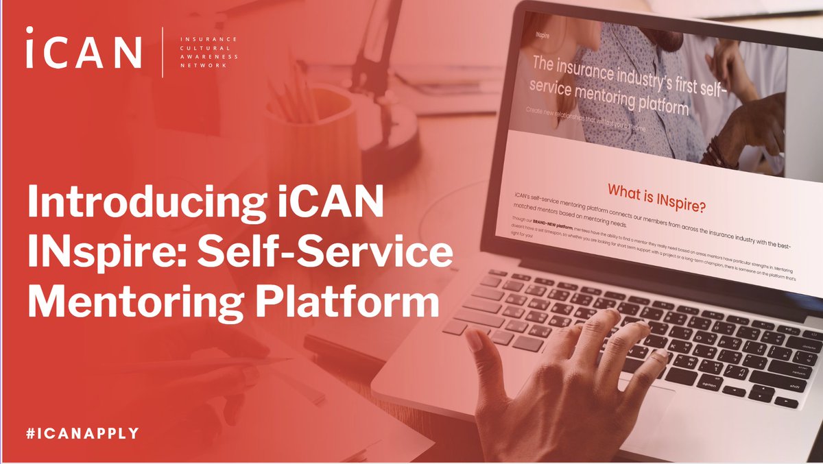 📣Exciting news! Our iCAN INspire Self-Service Mentoring Platform is now LIVE! 🎉

Get connected with a NEW MENTOR today for FREE. 

Register as a Mentee at lnkd.in/e2P787pT and gain valuable insights on career progression, personal growth and more.