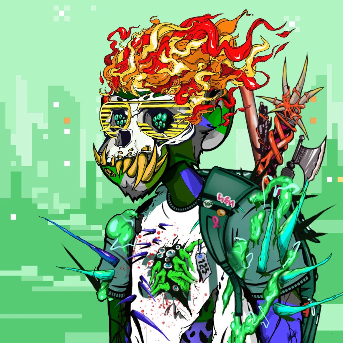 SpacedNFT's tweet photo. One of my favorite to come out of the #TheCurse.

100% never selling don't care will die with this free drop in my wallet or my kins wallet.   

-123 💚💚💚

@wedissectstuffs 
#SatoshiLab
#HederaNFTs https://t.co/wDnwCSZpMS