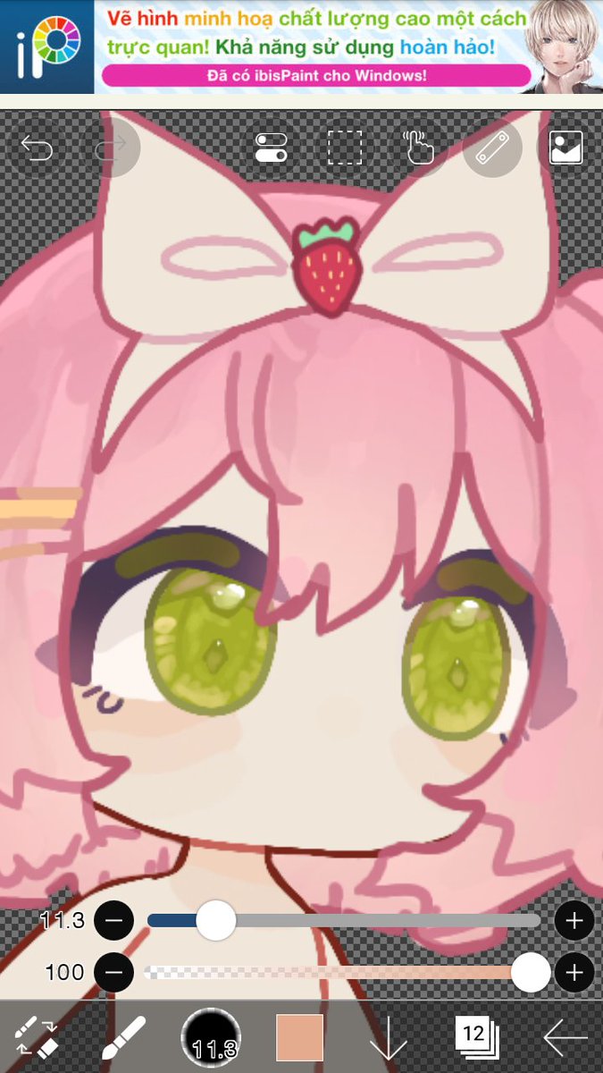 CU713_4NG3L's tweet image. Wip mascot💗🍓
#mascot #ibisPaintX #hazzy_ashton #wip