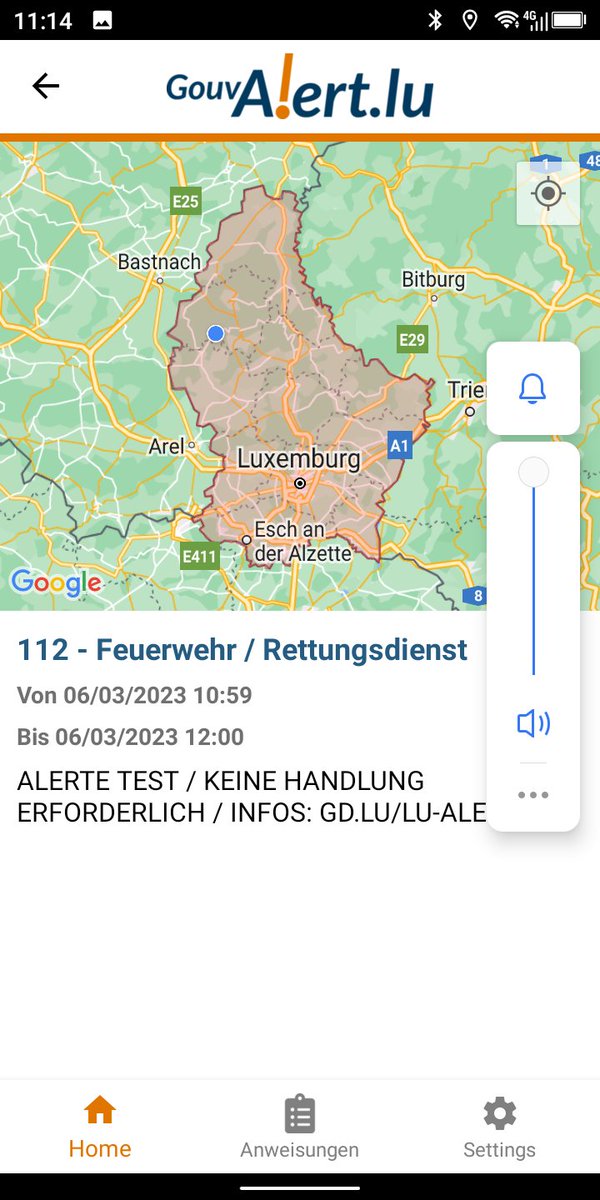 stadfield's tweet photo. ^^ De #GOVALERT Test vun Esch Uelzecht geet bis an d’Gemeng Esch Sauer ((; https://t.co/S9KbsyRhzp