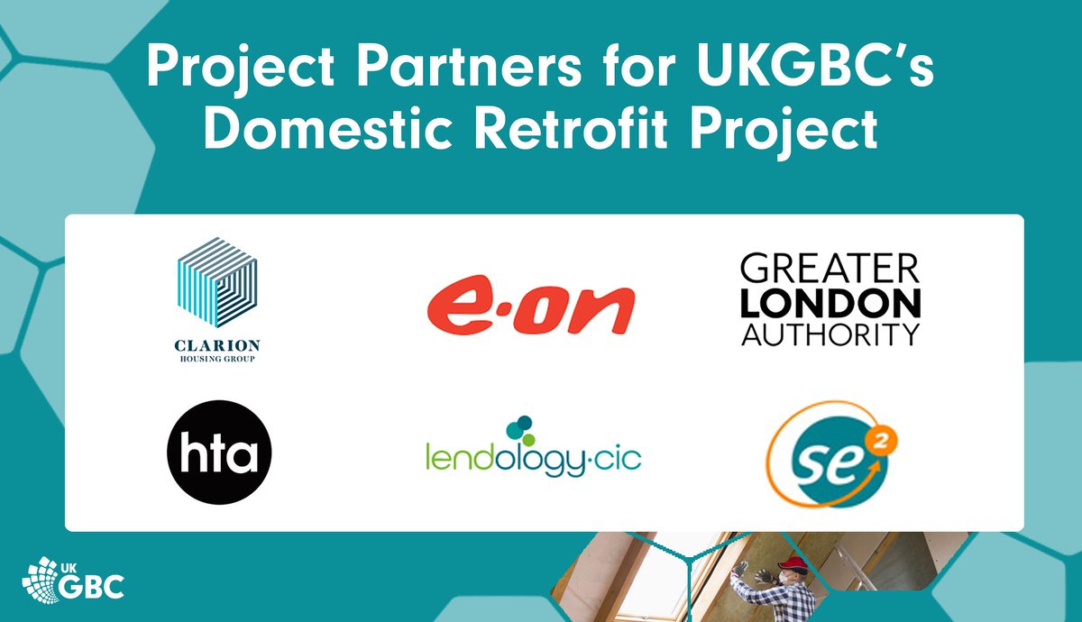 UKGBC's tweet photo. 📣 We’re excited to announce the launch of our Domestic Retrofit project and our 6 project partners. 

The project aims to remove a key barrier to nationwide retrofit – an understanding of how much it’ll cost. 

🖱: https://t.co/JfP0Btcwec https://t.co/Jr1eLSkZxQ