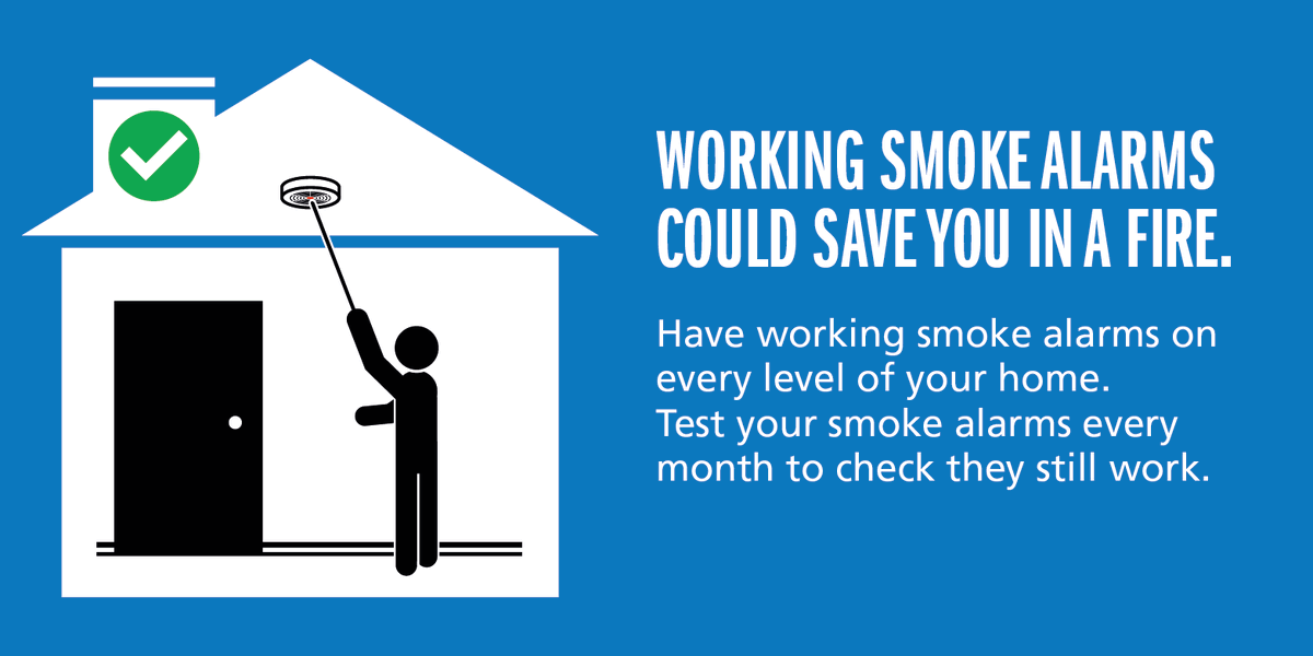 TruroCFRS's tweet image. The easiest way to protect your home and family from fire is with working smoke alarms - get them, install them, test them. They could save your life.
#PressToTest #SmokeAlarmsSaveLives