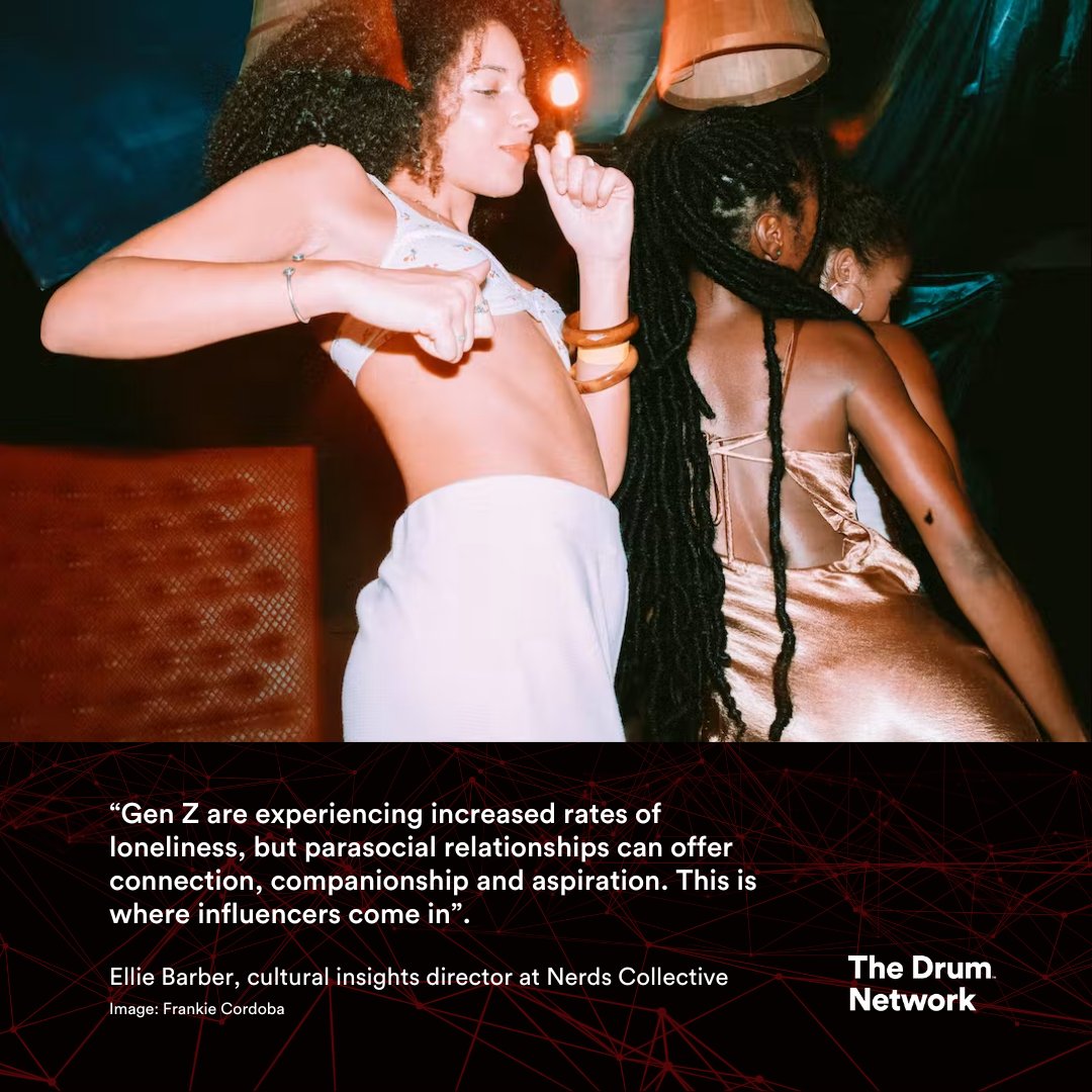 Are influencers an antidote to the loneliness epidemic? 💔

Ellie Barber, cultural insights director at <a href="/nerdsldn/">NERDS Collective</a> writes for The Drum Network Speaks: bit.ly/3ZrUnxg