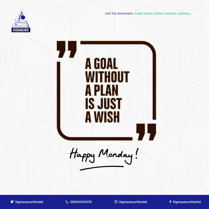 sigmasecurities's tweet photo. โHow many millionaires do you know who have become wealthy by investing in savings accounts? I rest my case.โ โ Robert G. Allen
#MondayMotivation #Ibadan #APCandLP #investing #Nigeria https://t.co/cBR0zJrpdV