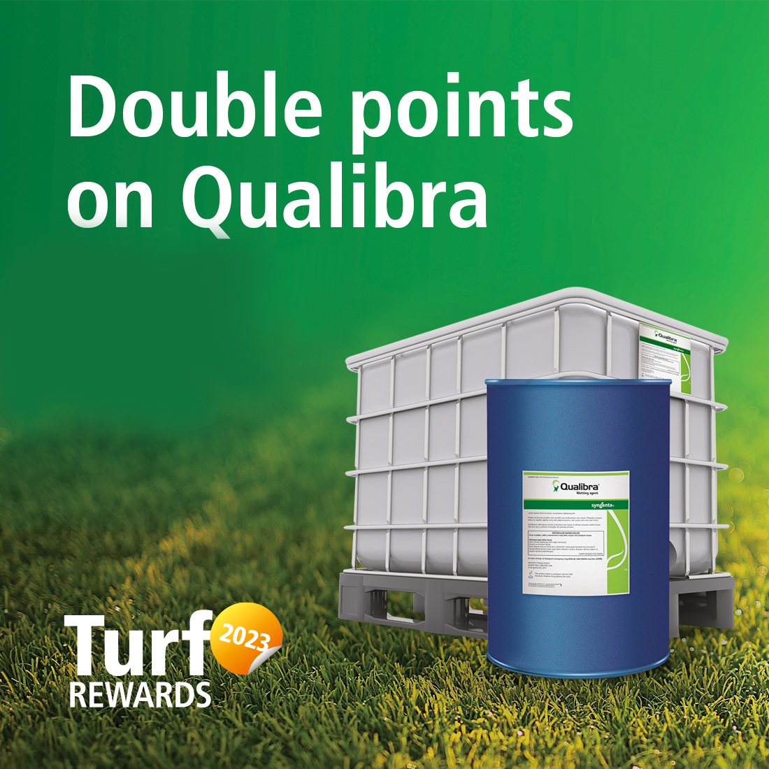 ICL_Turf's tweet photo. We are running an incredible Turf Rewards double points offer on Qualibra, @SyngentaTurfUK's wetting & water conservation agent, throughout 2023.
200 litre - doubles to 50 points
500 litre - doubles to 120 points
Offer is available on ๐ฌ๐ง & ๐ฎ๐ช schemes
#benefitfrombetterturf https://t.co/hwO1Myofmm