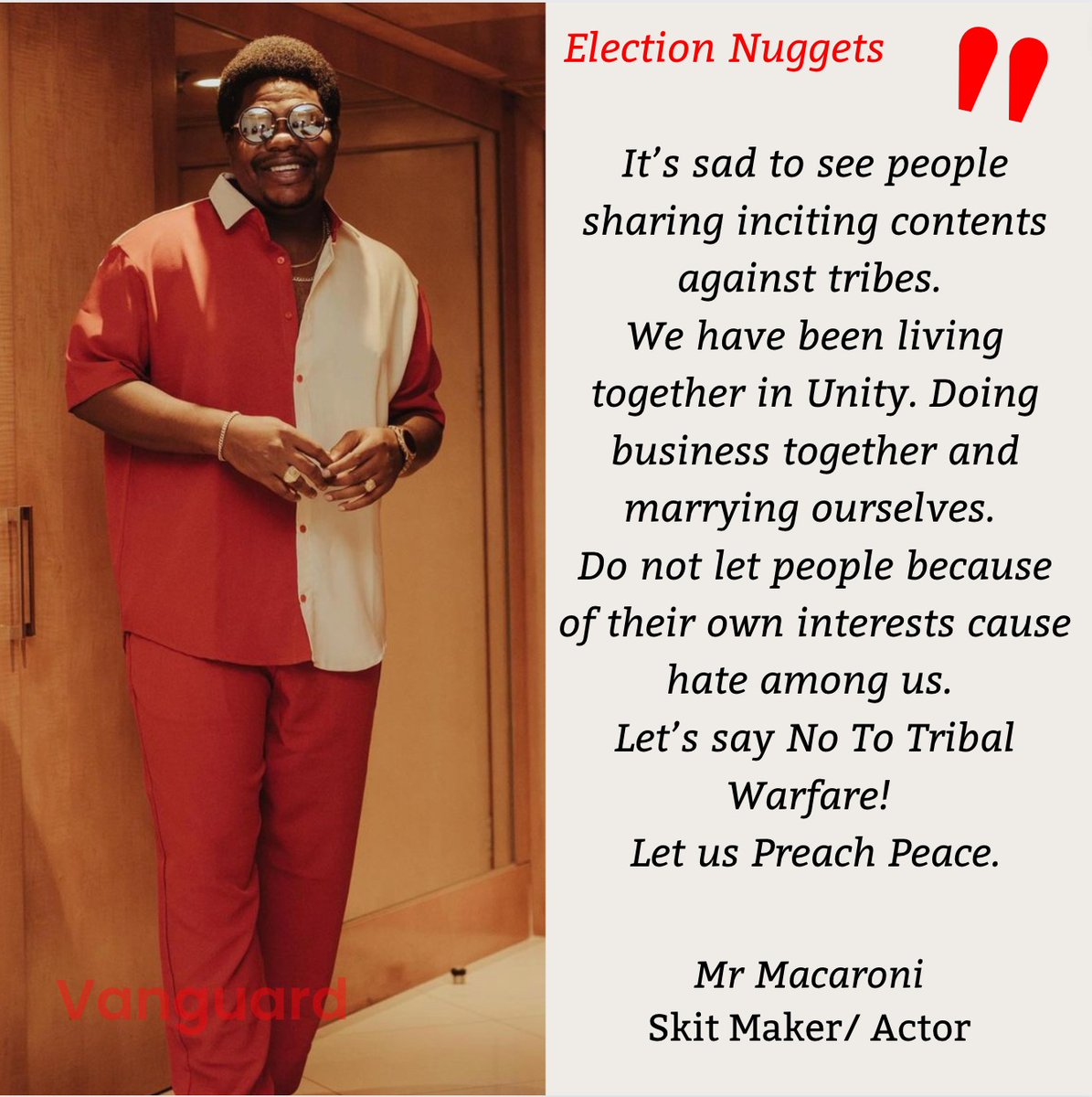 #mrmacaroni #skitmaker #election #2023election #electionnuggets #vanguardnewspapers #entertainment #Nigerians