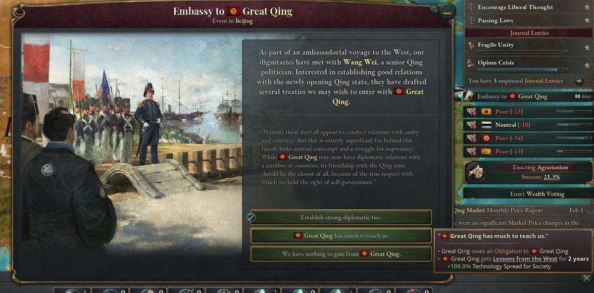 azurecloud_sv's tweet image. Yes Victoria 3, I definitely would like an embassy from my own country, and also owe myself an obligation so my country can teach its backward self its advanced technologies.