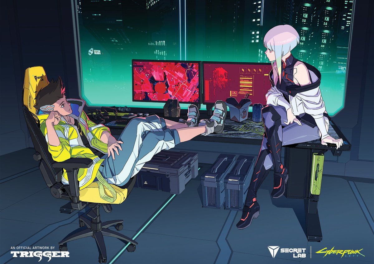 Award-winning comfort for an award-winning series. Match David and Lucy’s setup when you marathon #Edgerunners again with the official #Secretlab #Cyberpunk2077 collection🔥