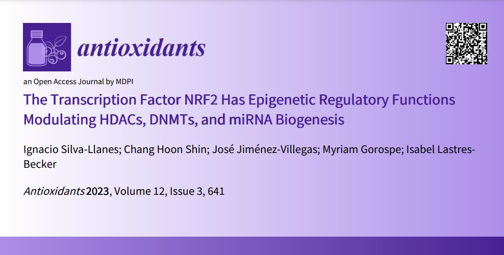 Our latest results have been published! New role for NRF2. Don't miss it 👇🏻@Isalabe13 @IIBmCSICUAM @IdipazScience @ciberned @UAM_Medicina @UAM_Madrid @antioxidants_OA