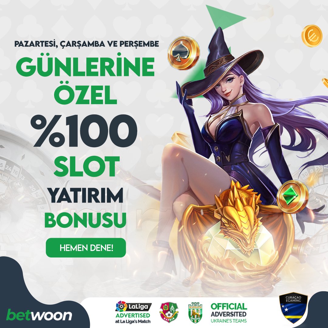 🆕 #BETWOON 'da Pazartesi , Çarşamba ve Perşembe Günlerine Özel %100 Slot Yatırım Bonusu! 🤝

🌟 YÜZLERCE JACKPOT VE FREESPİNLERLE EGT SİZLERİ BEKLİYOR !

💰7/24 Günlük 500.000 ₺ Çekim İmkanı Sadece BetWoon'da

➡rebrand.ly/SocialMediaa

#betwoon #sport #bahis #iddaa #bonus