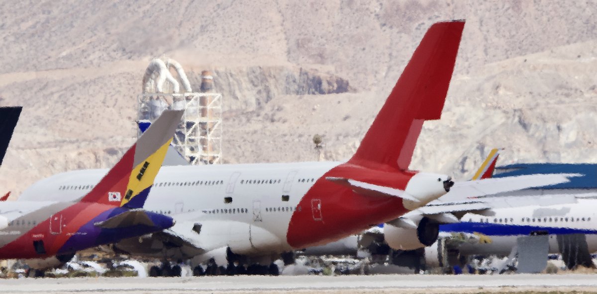 ShorealoneFilms's tweet image. 2 #Qantas #AirbusA380 ’s seen rotting away at #VCV 03-05-23