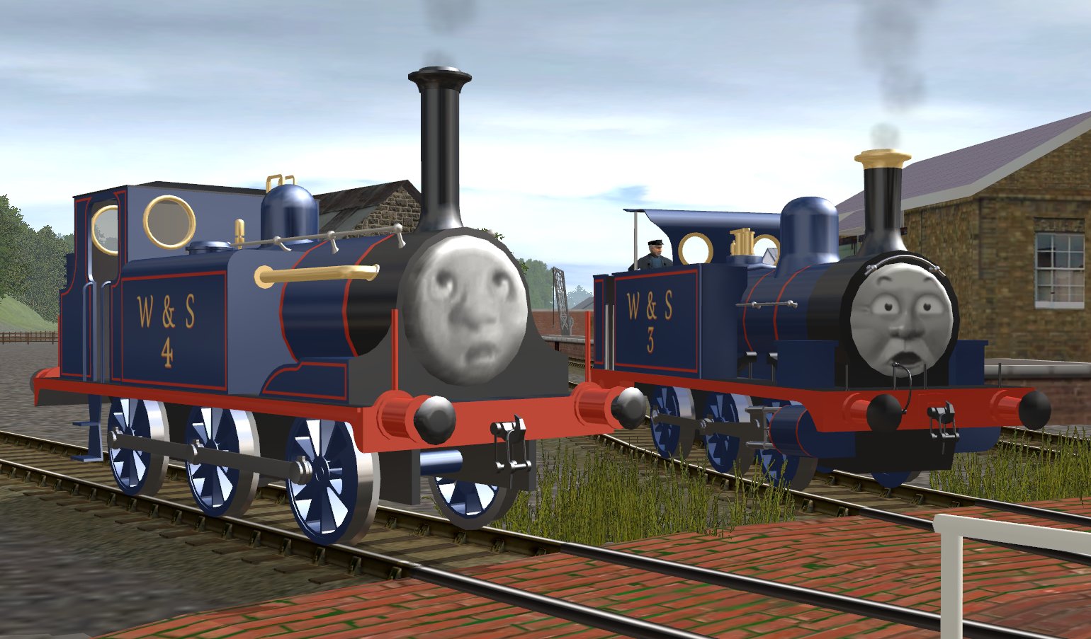 The Max Man on X: Since it only took a couple hours to get W&S no.4 in  Trainz, it should, in theory, take about 7 days to have a whole new facepack