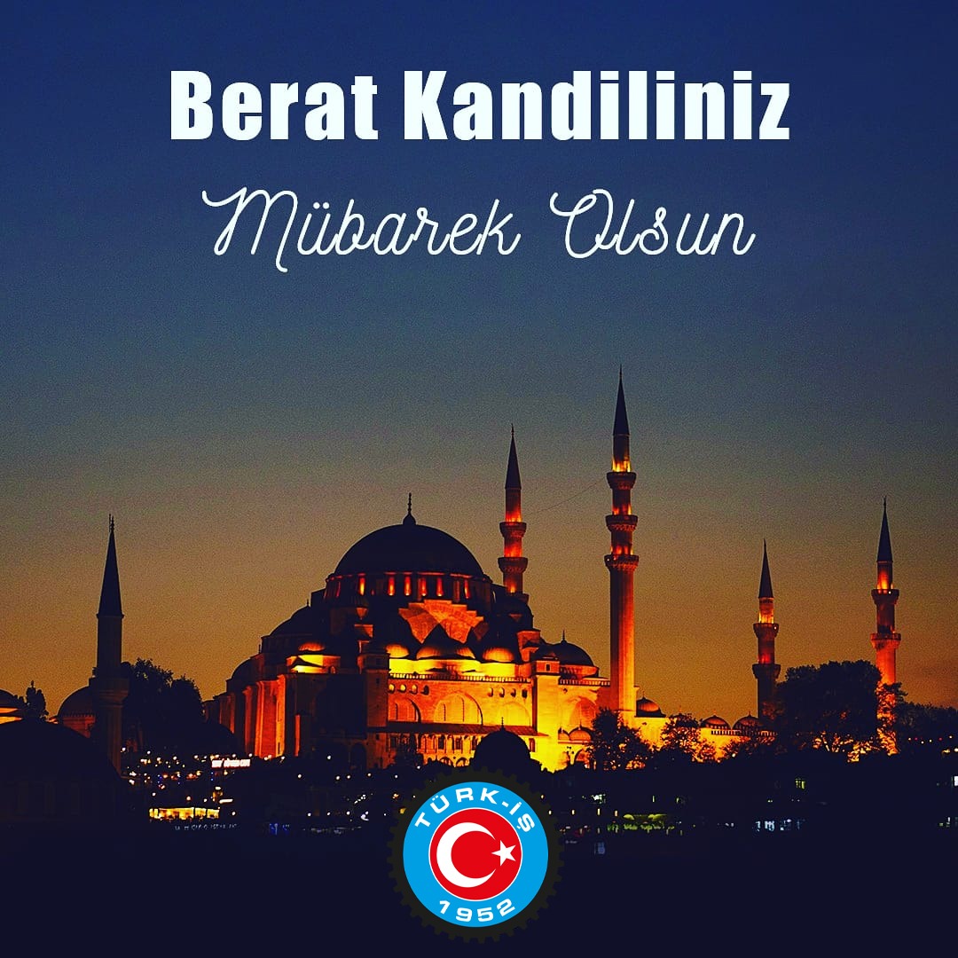 Mübarek Ramazan ayının habercisi olan, İslam aleminin ve milletimizin Berat Kandilini tebrik ediyor, bu mübarek günün yaralarımızın bir an önce sarılmasına, birlik ve beraberliğimizin artmasına vesile olmasını diliyoruz.