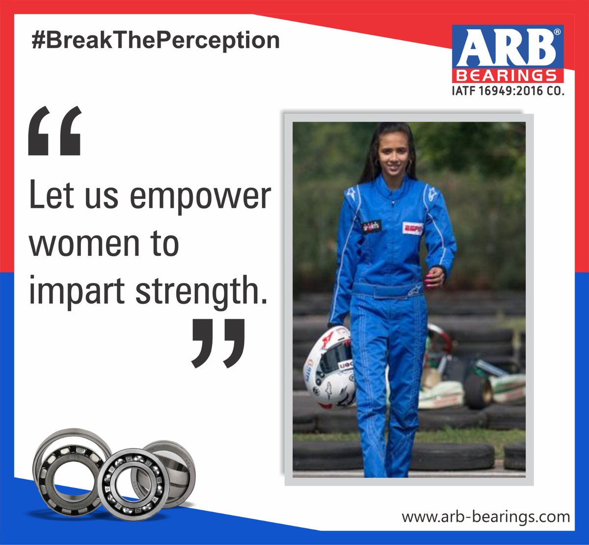 A woman is a true symbol of strength in every phase of life.

#ARB #ARBBearing #rolling #bearing #ballbearing #bestbearings #womensday #womeninbusiness #womenwhoexplore #womenentrepreneur #womenstyle #womeninbiz #womenpower #march #feminism #strongwomen #strength